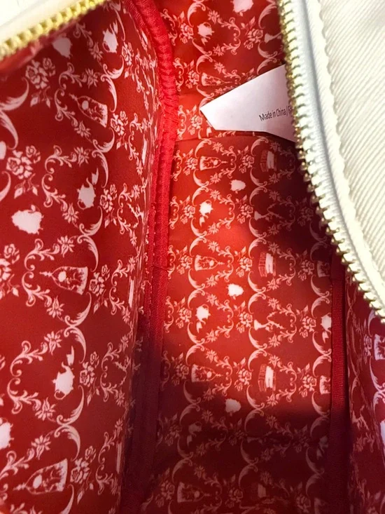 Loungefly Disney Beauty and the Beast Laser-Cut Stained Glass Crossbody Bag - Picture 5 of 7